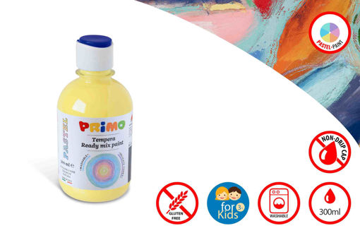 Picture of PRIMO 300ML POSTER PAINT PASTEL YELLOW
